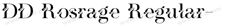 DD Rosrage Regular字体转换